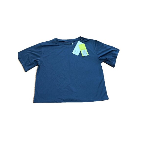 All in Motion Girls Core Boxy Athletic T-Shirt Workout Tee Blue Size M (8) - Picture 2 of 5